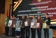 Hadiri Penyerahan LHP, Ketua DPRD Sulbar Harap Stakeholder Jaga Komitmen Dalam Pelaksanaan Program