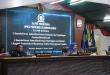 DPRD Sulbar Gelar Rapat Paripurna Dalam Rangka Pembahasan 5 Rancangan Peraturan Daerah