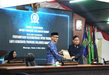 Paripurna DPRD Sulbar, Penyampaian Rekomendasi Terhadap LKPJ Gubernur Tahun 2023