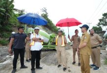 Perlancar Komoditas Holtikultura, Pj. Bahtiar Tinjau Pengerjaan Konektivitas Majene – Mamasa