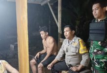 Personil Polsek Tapalang Amankan Terduga Pelaku Dan Barang Bukti Kasus Penganiayaan