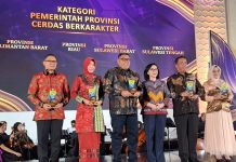 Provinsi Sulawesi Barat Dapat Penghargaan dari Kemendikbudristek pada Kategori Cerdas Berkarakter tahun 2024