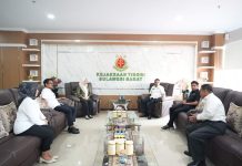 Kajati Sulbar Terima Kunjungan Silaturahmi Ketua DPRD Provinsi
