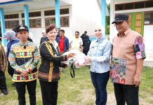 Tangani Stunting, PJ Ketua PKK, Sofha Marwah Salurkan Bantuan untuk Ibu Hamil dan Baliita di Kecamatan Nosu