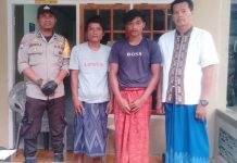 Polsek Tapalang Polresta Mamuju Respon Cepat Atas Penemuan Dua Orang Terdampar di Laut