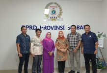 Wakil Ketua Komisi II DPRD Sulbar, Terima Kunjungan Kerja Anggota DPRD Kab. Pinrang