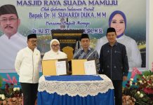 Gubernur SDK Hadiri Peresmian Pembangunan Masjid Raya Suhada Mamuju