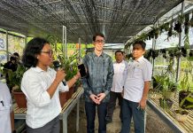 Kepala Disdikbud Sulbar Dampingi Konsul Australia dan Mahasiswa Saat Mengunjungi Etalase Anggrek Pemprov Sulbar
