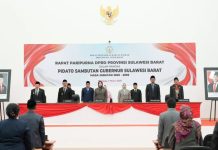DPRD Sulbar Gelar Rapat Paripurna Pidato Sambutan Gubernur, Ketua DPRD Ajak Masyarakat Bersatu Pascapilkada