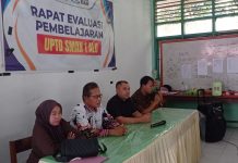 Bidang SMA Disdikbud Sulbar Laksanakan Rapat Evaluasi Pembelajaran di UPTD SMAN 1 Alu