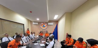 BPBD Sulbar Terima Kunjungan Peserta Pelatihan Dasar SAR Basarnas Mamuju