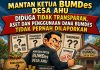 Mantan Ketua BUMDes Desa Ahu, Diduga Tidak Transparan, Aset dan Penggunaan Dana Bumdes Tidak Pernah Dilaporkan.