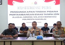Beroperasi Tengah Malam, Tambang Emas Ilegal di Bonehau Digerebek Polresta Mamuju, Hasilkan 20 Gram Emas per Hari !