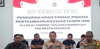 Beroperasi Tengah Malam, Tambang Emas Ilegal di Bonehau Digerebek Polresta Mamuju, Hasilkan 20 Gram Emas per Hari !