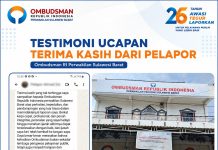 Laporan Persoalan Ijazah Tuntas, Pelapor Sampaikan Terima Kasih kepada Ombudsman Sulbar