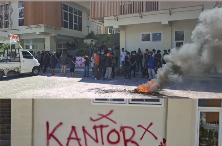 Dituding Sarang Proyek Bermasalah, Kantor BWS V Sulbar Disegel Demonstran