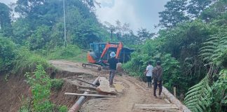 Respons Cepat Arahan Gubernur SDK, PUPRD Sulbar Kerahkan Alat Berat Tangani Kerusakan Jalan Poros Salutambung–Mambi