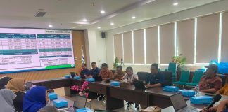 Jajaran Pemkesra Sulbar Ikuti Rapat Rekonsiliasi Data Peserta BPJS Kesehatan Penerima Bantuan Iuran PBPU
