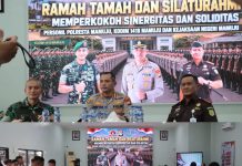Perkuat Sinergi dan Kekompakan, TNI-Polri dan Kejaksaan Mamuju Gelar Ramah Tamah Penuh Keakraban
