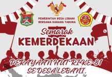 Bangun Solidaritas Warga, Pemdes Lebani Gandeng Karang Taruna Sukseskan Semarak HUT ke-81 RI
