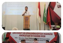 Pembekalan KKN Tematik Literasi Unimaju, Kadis Perpusip Sulbar Harap Mahasiswa KKN Jadi Penggerak Literasi di Desa