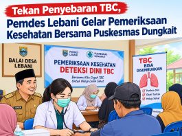 Cegah Penyebaran TBC, Pemdes Lebani Gelar Pemeriksaan Kesehatan Bersama Puskesmas Dungkait
