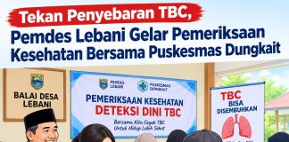 Cegah Penyebaran TBC, Pemdes Lebani Gelar Pemeriksaan Kesehatan Bersama Puskesmas Dungkait