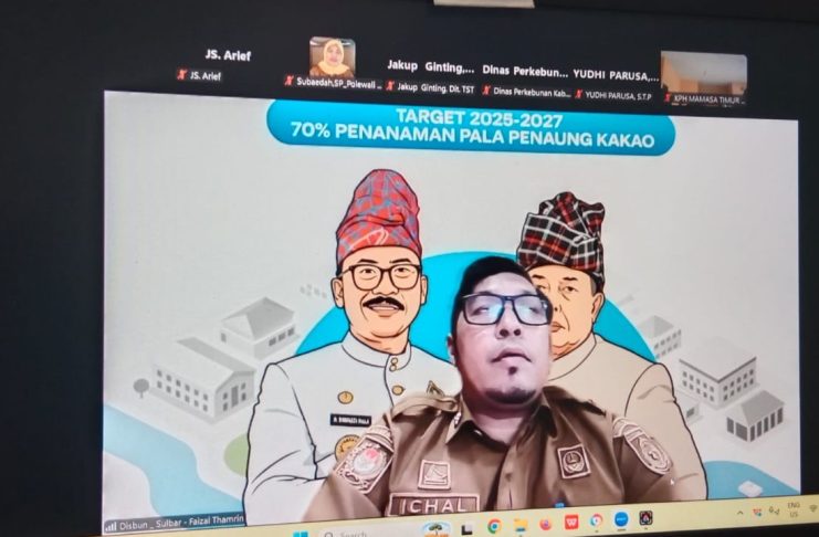 Disbun Sulbar Ikuti Rakor Percepatan CPCL Kawasan Kopi dan Kakao Tahun 2026