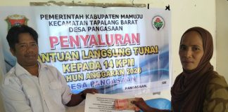 Pemdes Pangasaan Salurkan BLT-DD kepada 14 KPM, Masing-Masing Terima Rp900 Ribu